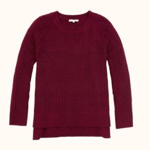 Ann Mashburn Cashmere Waffle Knit Sweater, Wine